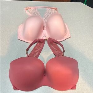 Victoria's Secret Pink and Rose Bras